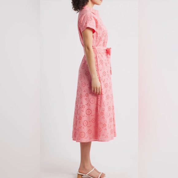 Caslon White Eyelet Embroidery Cotton Shirtdress XS NWT - Picture 3 of 9